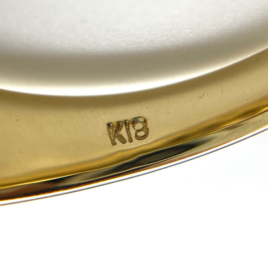 メレダイヤ デザインリング YG イエローゴールド 指輪 リング 10号 K18 ダイヤモンド レディース 【中古】nbjwl