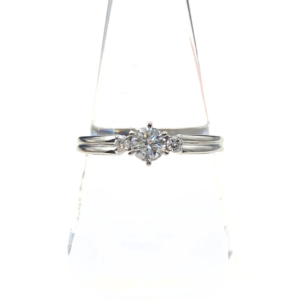 Pt900 ダイヤモンド リング プラチナ 22号 0.35ct メンズ 中古 nbjwl