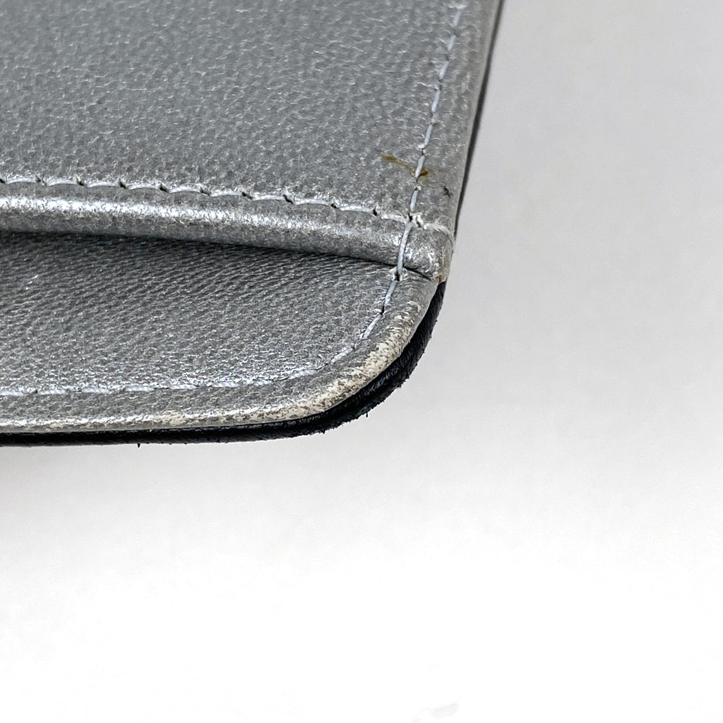 シャネル ココマーク 二つ折り 長財布 カメリア 長財布 レザー ブラック レディース 【中古】brbag