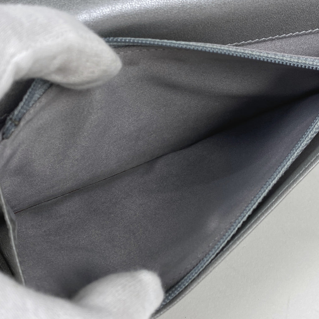 シャネル ココマーク 二つ折り 長財布 カメリア 長財布 レザー ブラック レディース 【中古】brbag