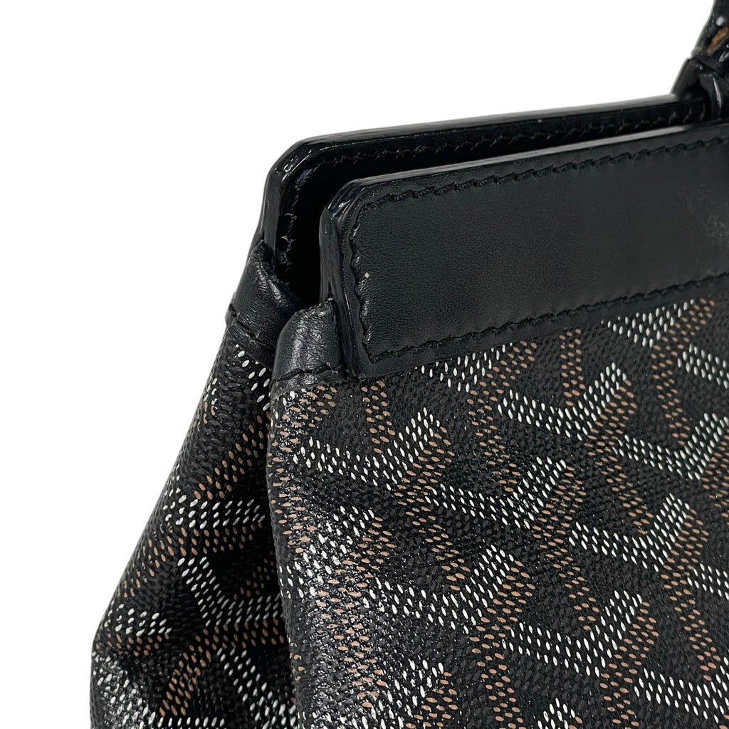 ゴヤール ベルシャス PM ショルダーバッグ トートバッグ コーティングキャンバス ブラック レディース 【中古】brbag