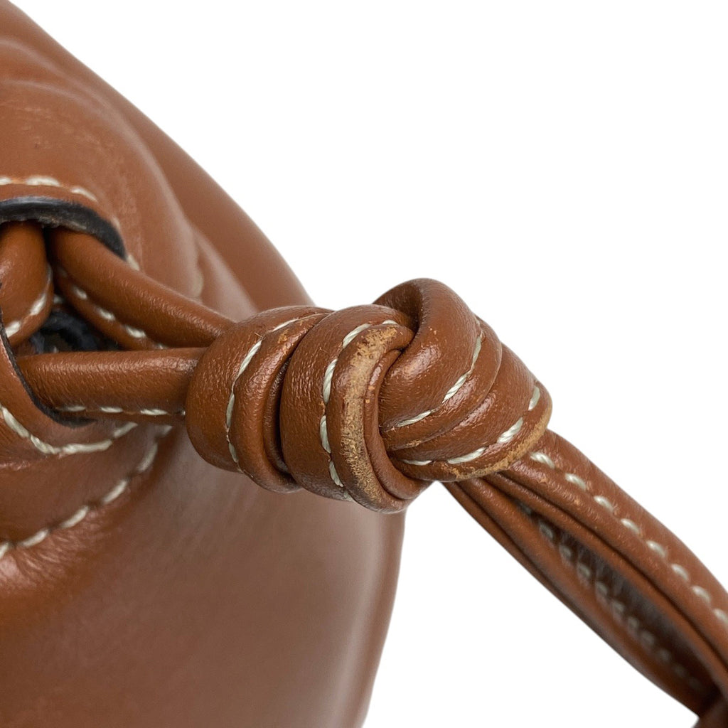 セリーヌ スモール カバ ドローストリング バッグ キュイル トリオンフ 2WAY ショルダーバッグ 巾着型 ハンドバッグ レザー ブラウン レディース 【中古】brbag