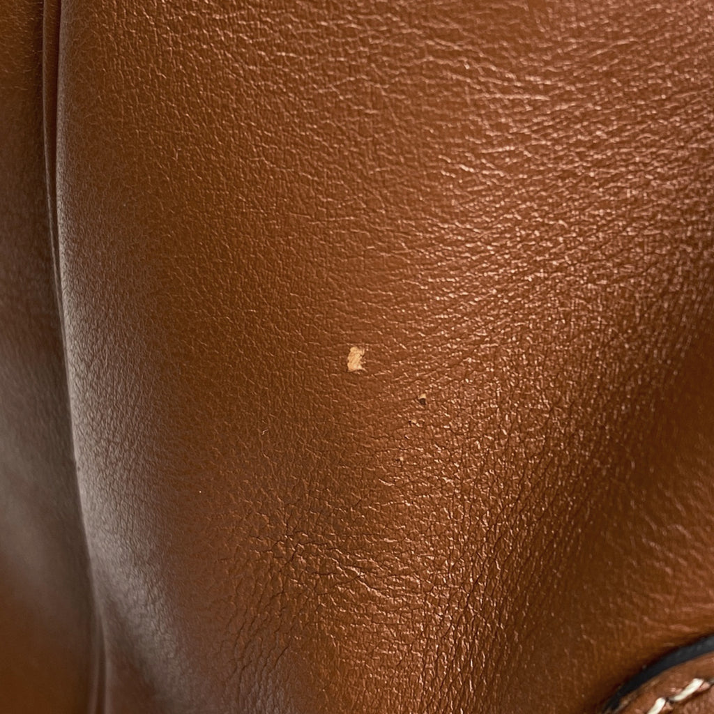 セリーヌ スモール カバ ドローストリング バッグ キュイル トリオンフ 2WAY ショルダーバッグ 巾着型 ハンドバッグ レザー ブラウン レディース 【中古】brbag