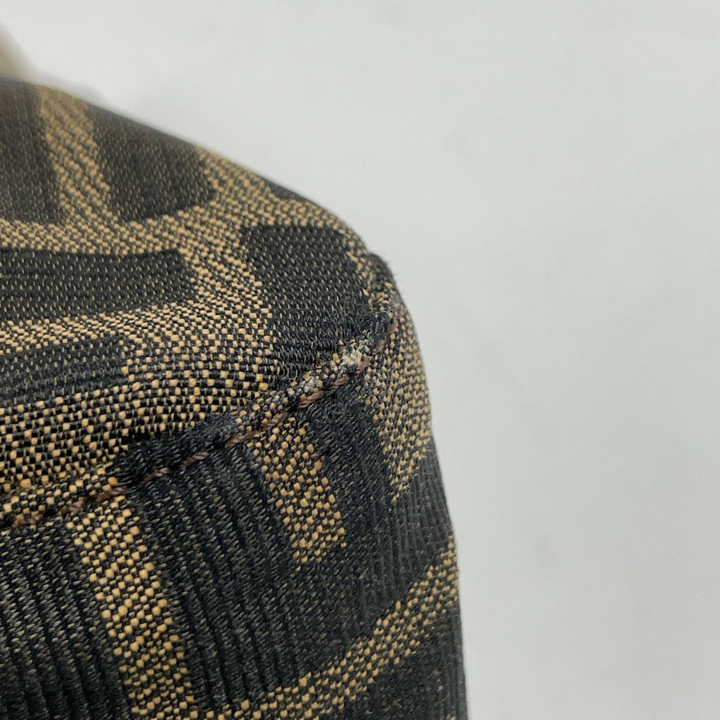 フェンディ ズッカ柄 ショルダーバッグ マンマバケット ワンショルダー ハンドバッグ ショルダーバッグ キャンバス ブラウン 26325 レディース 【中古】brbag