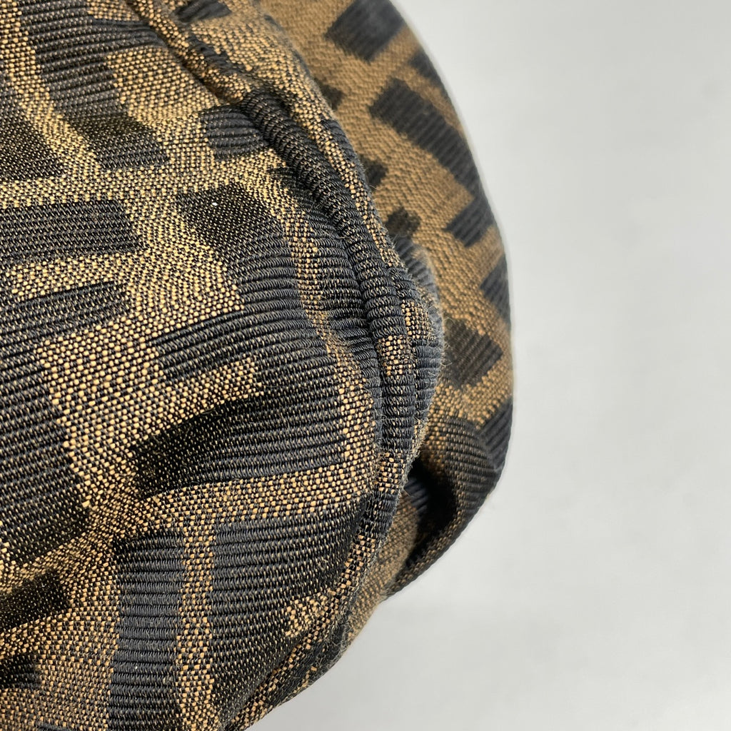 フェンディ ズッカ柄 ミア チェーン ハンドバッグ 肩掛け ハンドバッグ キャンバス ブラウン 8BR615 レディース 【中古】brbag