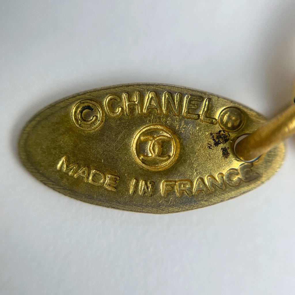 シャネル ロゴ チェーン ブレスレット 腕輪 コイン ブレスレット GP ゴールド レディース 【中古】bracc