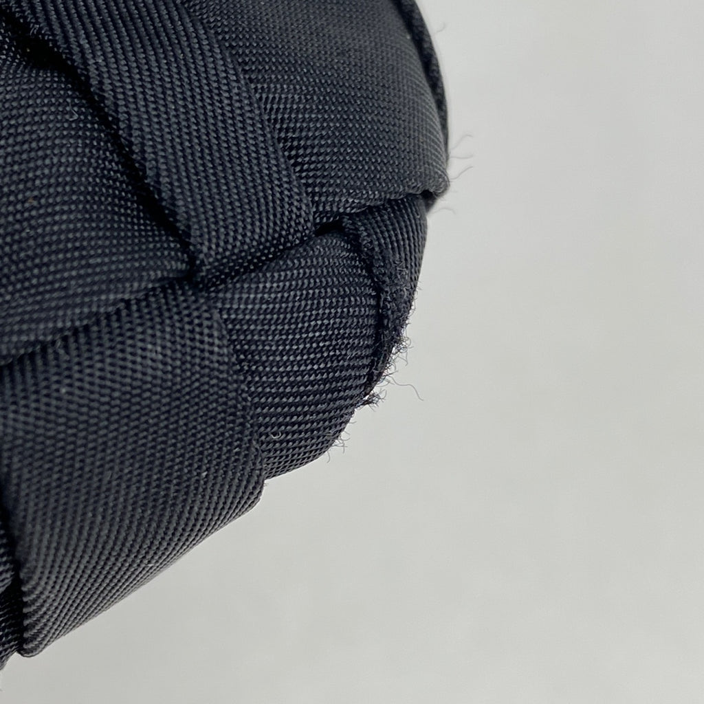 プラダ ロゴプレート ハンドバッグ 手提げ 編み込み ハンドバッグ ナイロン ネロ(ブラック) BN1653 レディース 【中古】brbag