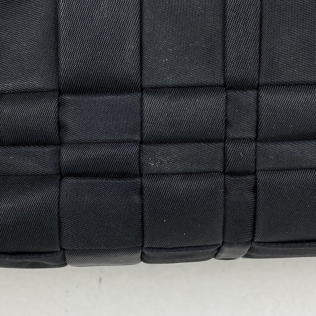 プラダ ロゴプレート ハンドバッグ 手提げ 編み込み ハンドバッグ ナイロン ネロ(ブラック) BN1653 レディース 【中古】brbag