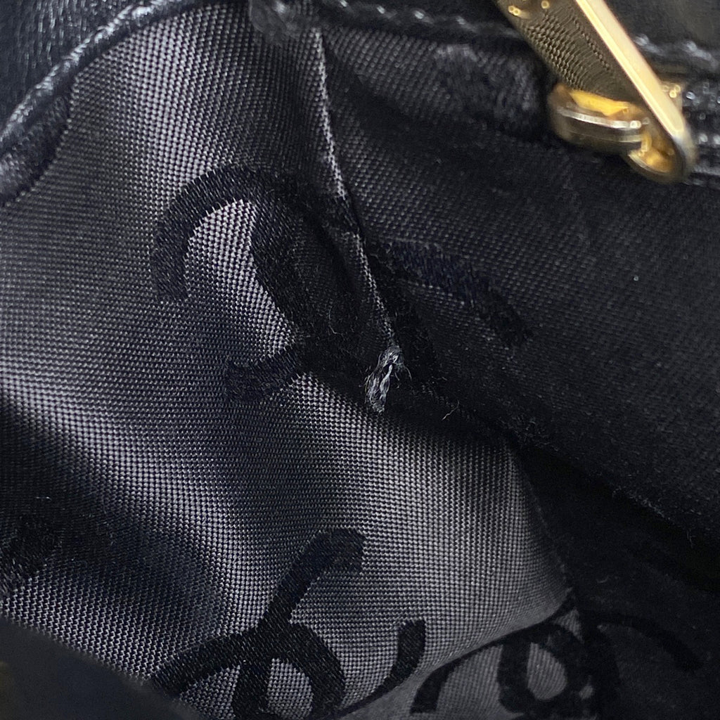 シャネル ワイルドステッチ トートバッグ ハンドバッグ ココマーク トートバッグ レザー ブラック レディース 【中古】brbag