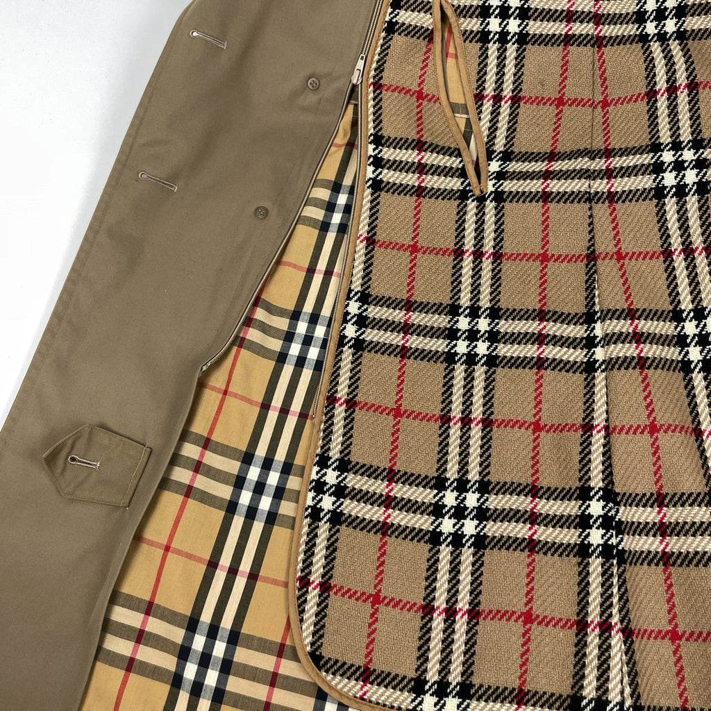 バーバリー トレンチ コート ライナー付き 裏チェック コート トレンチコート ポリエステル 綿 メンズ 【中古】brapp