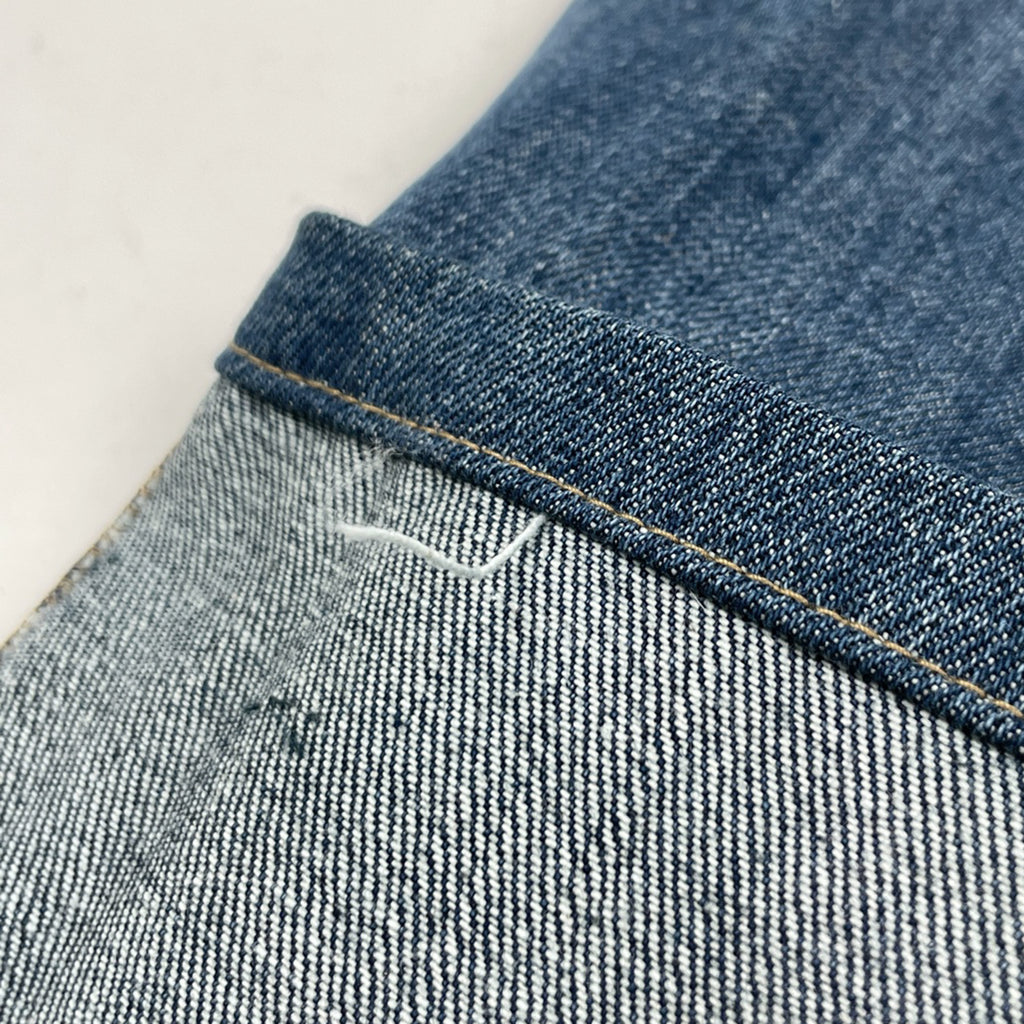 グッチ GGロゴ デニムパンツ ストレート ボトムス デニムパンツ 綿 ブルー レディース 【中古】brapp