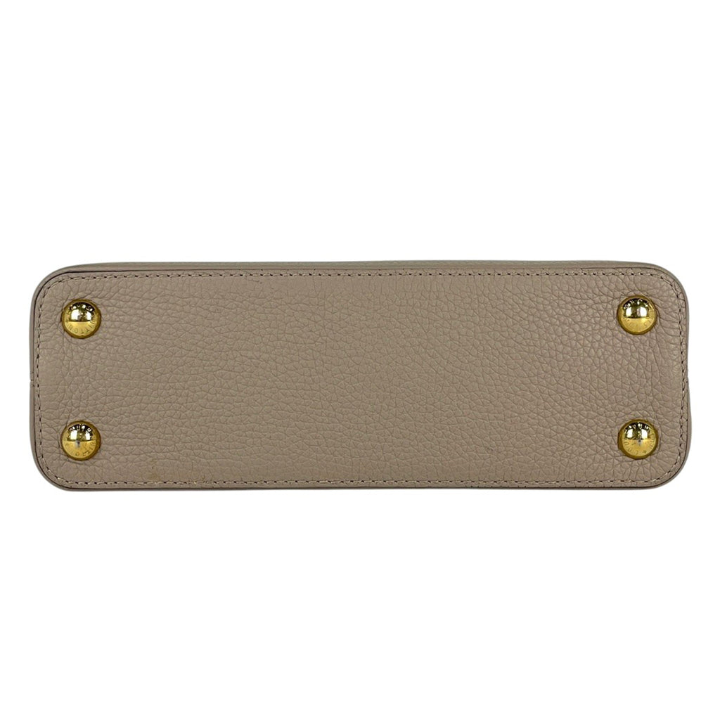 ルイ・ヴィトン カプシーヌ BB 2WAY ショルダーバッグ パイソン ハンドバッグ トリヨン ガレ(グレージュ) N92041 レディース 【中古】brbag