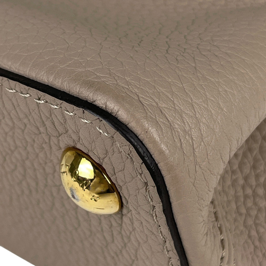 ルイ・ヴィトン カプシーヌ BB 2WAY ショルダーバッグ パイソン ハンドバッグ トリヨン ガレ(グレージュ) N92041 レディース 【中古】brbag