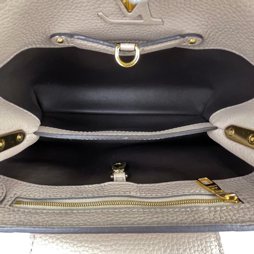 ルイ・ヴィトン カプシーヌ BB 2WAY ショルダーバッグ パイソン ハンドバッグ トリヨン ガレ(グレージュ) N92041 レディース 【中古】brbag