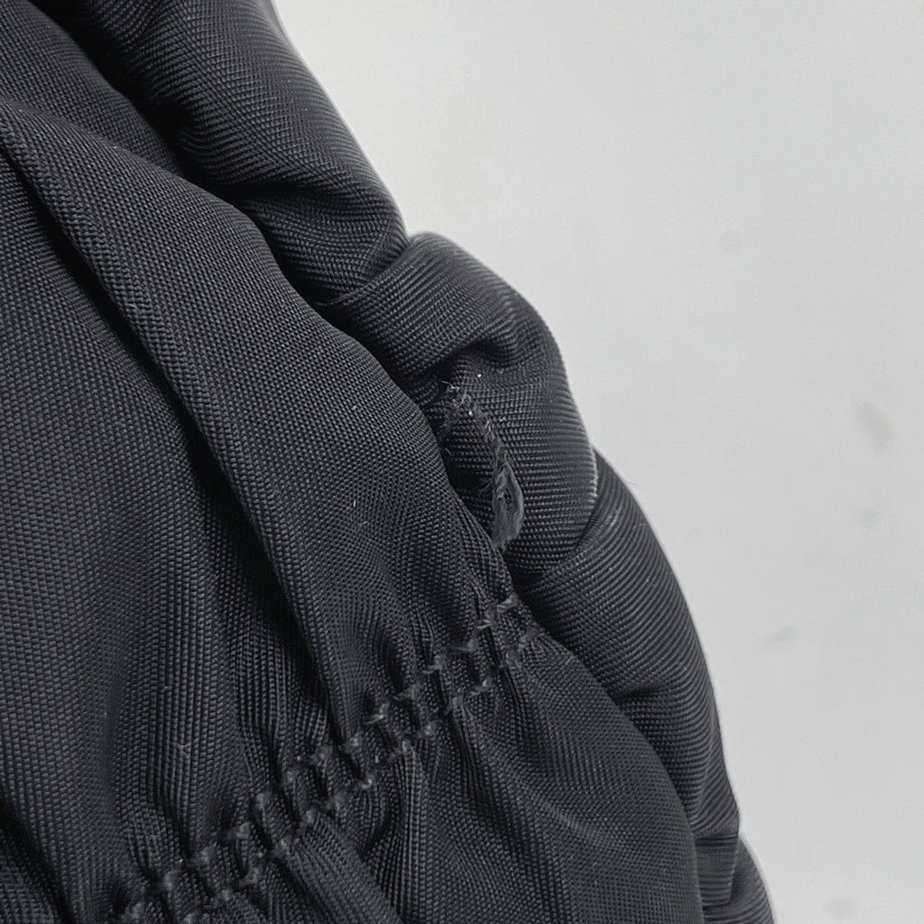 プラダ ロゴ トートバッグ ハンドバッグ ギャザー トートバッグ ナイロン ネロ(ブラック) レディース 【中古】brbag