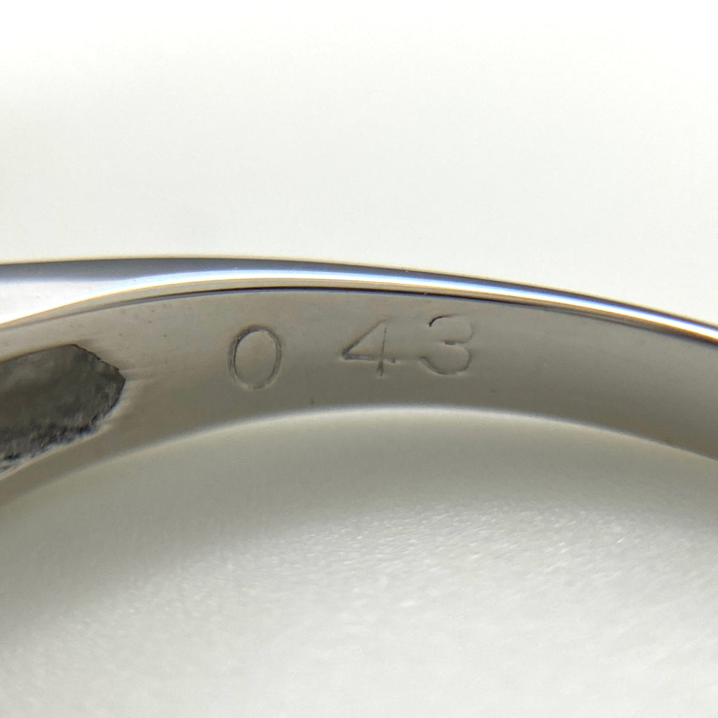 メレダイヤ デザインリング プラチナ 指輪 リング 13号 Pt850 ダイヤモンド レディース 【中古】nbjwl