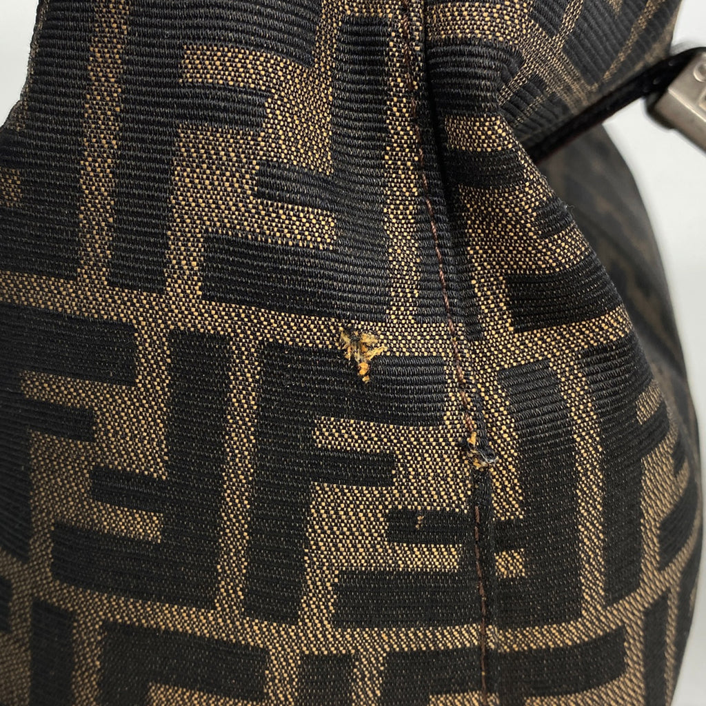 フェンディ ズッカ柄 ハンドバッグ トートバッグ ハンドバッグ ナイロンキャンバス ブラウン レディース 【中古】brbag