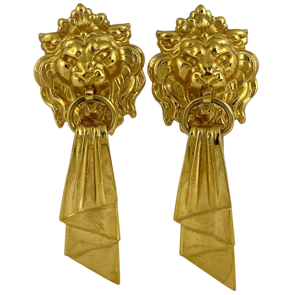 シャネル ライオンモチーフ イヤリング スイング イヤリング GP ゴールド レディース 【中古】bracc