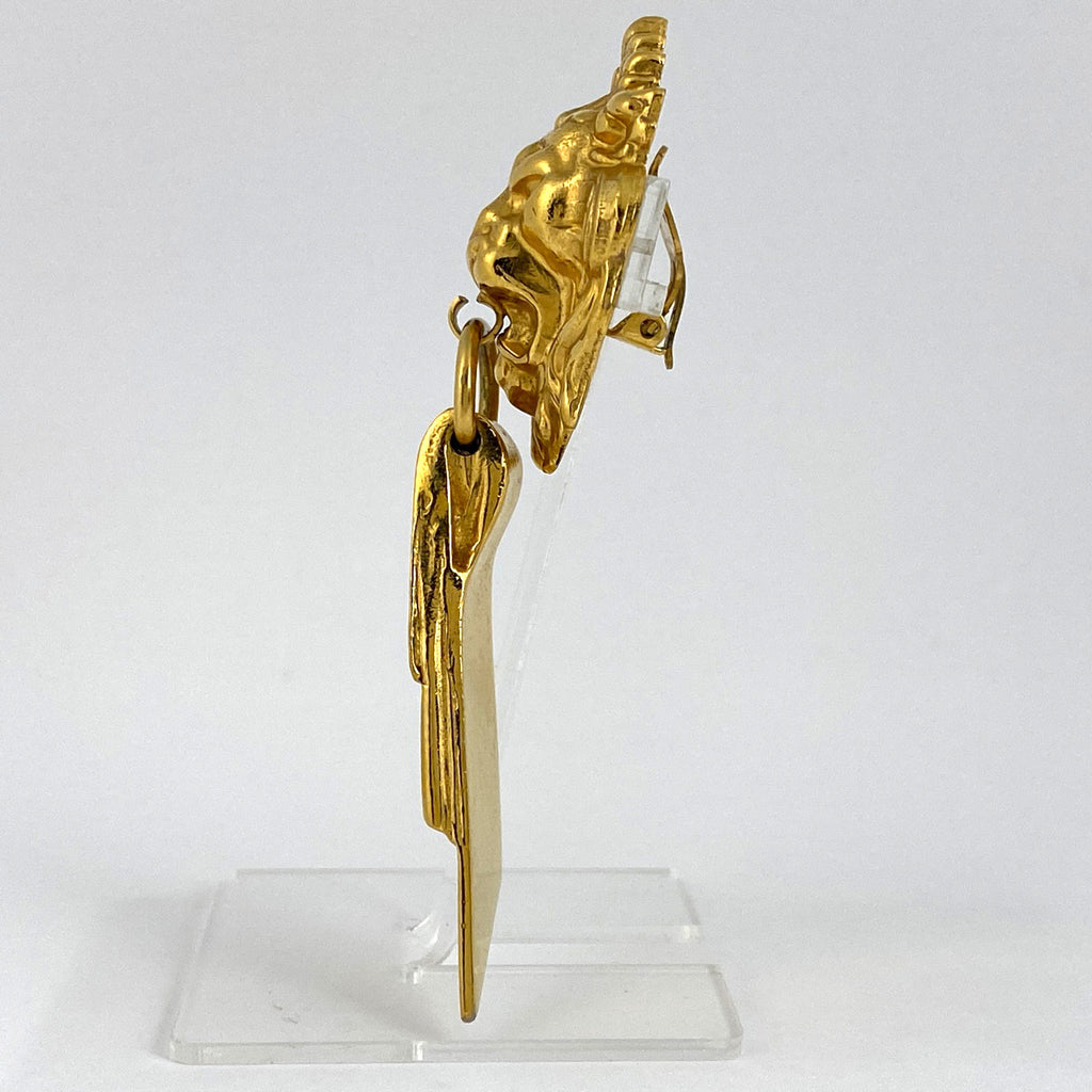 シャネル ライオンモチーフ イヤリング スイング イヤリング GP ゴールド レディース 【中古】bracc