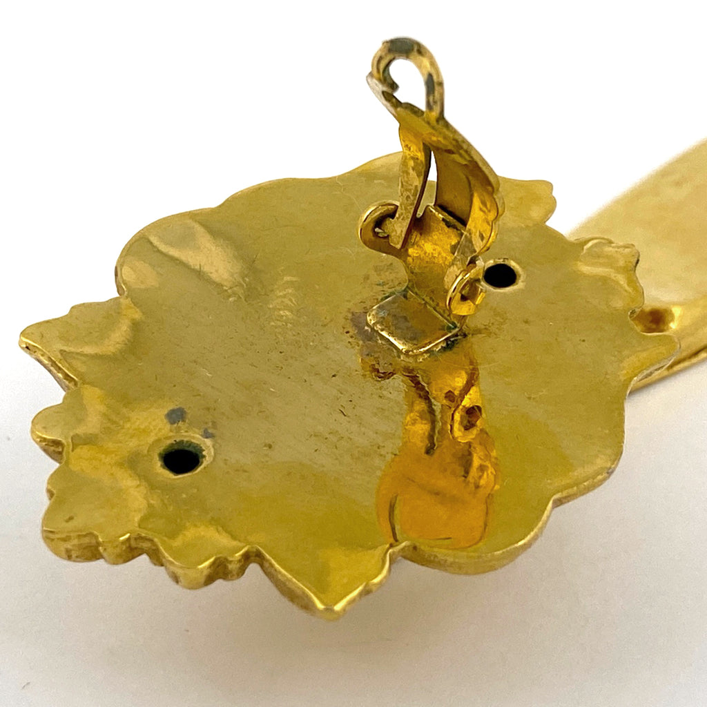 シャネル ライオンモチーフ イヤリング スイング イヤリング GP ゴールド レディース 【中古】bracc