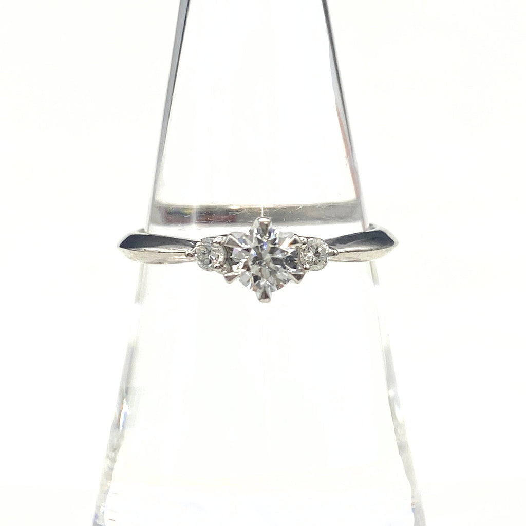 Pt900 ダイヤモンド リング プラチナ 14.5号 0.316ct レディース 中古 nbjwl