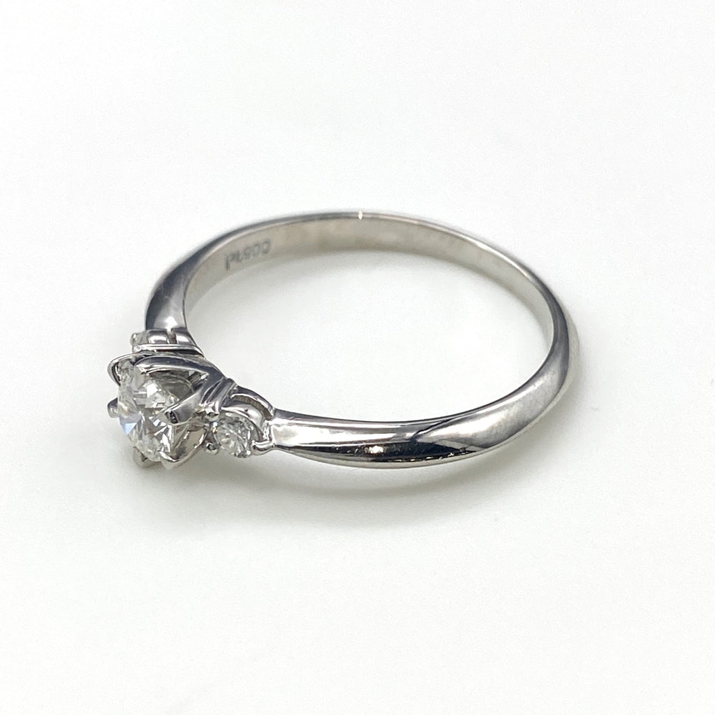 Pt900 ダイヤモンド リング プラチナ 14.5号 0.316ct レディース 中古 nbjwl