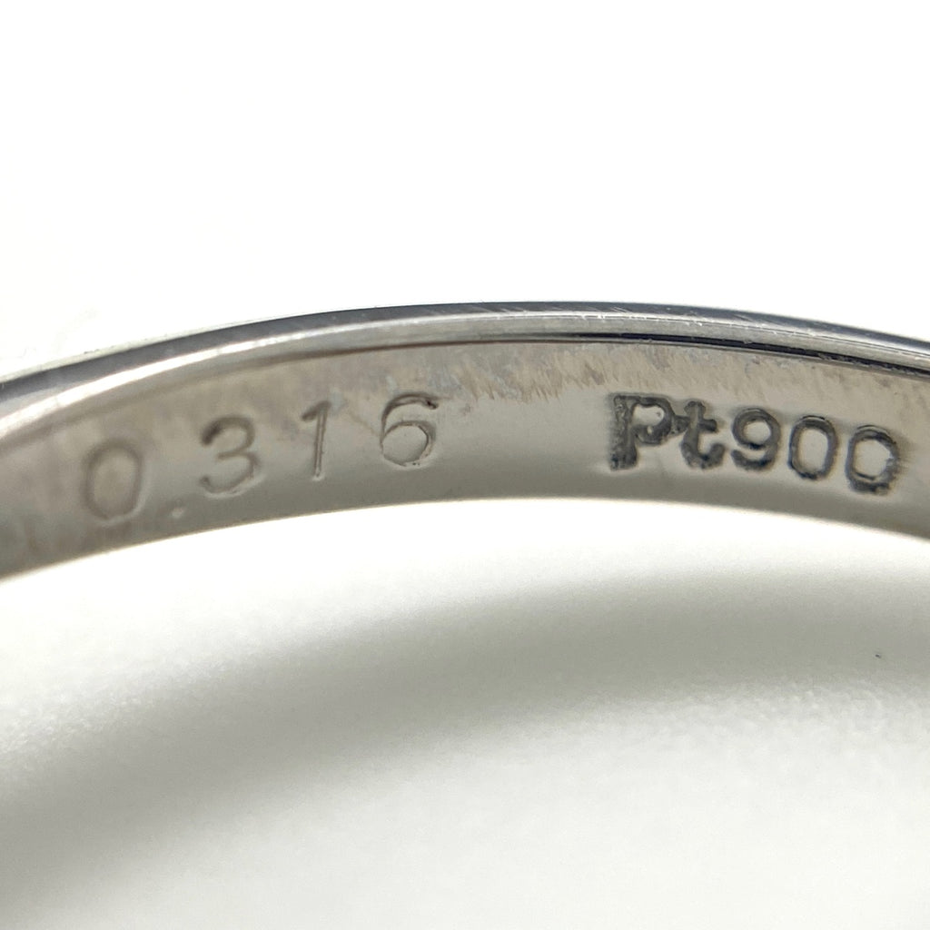 Pt900 ダイヤモンド リング プラチナ 14.5号 0.316ct レディース 中古 nbjwl