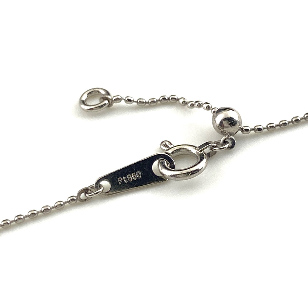 ダイヤモンド デザインネックレス プラチナ ペンダント ネックレス Pt850 ダイヤモンド レディース 【中古】nbjwl