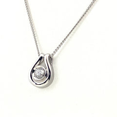 ダイヤモンド デザインネックレス プラチナ ペンダント ネックレス Pt900 Pt850 ダイヤモンド レディース 【中古】nbjwl