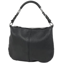 プラダ ロゴプレート ショルダーバッグ ハンドバッグ ワンショルダー ショルダーバッグ レザー ブラック レディース ブランドバッグ・小物 【中古】brbag