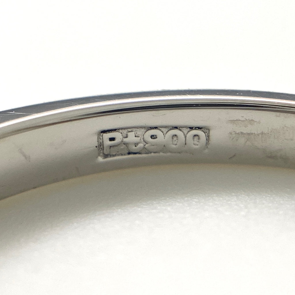 メレダイヤ デザインリング プラチナ 指輪 メレダイヤ リング 9号 Pt900 ダイヤモンド レディース 【中古】nbjwl