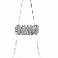 メレダイヤ デザインリング プラチナ 指輪 リング 12号 Pt900 ダイヤモンド レディース 【中古】nbjwl