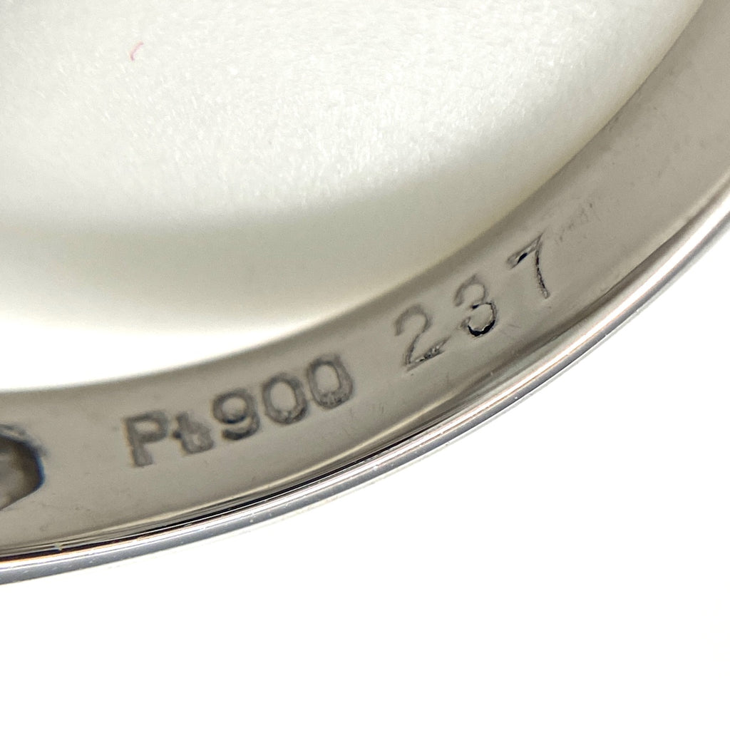 アクアマリン デザインリング プラチナ 指輪 メレダイヤ リング 11.5号 Pt900 アクアマリン ダイヤモンド レディース 【中古】nbjwl