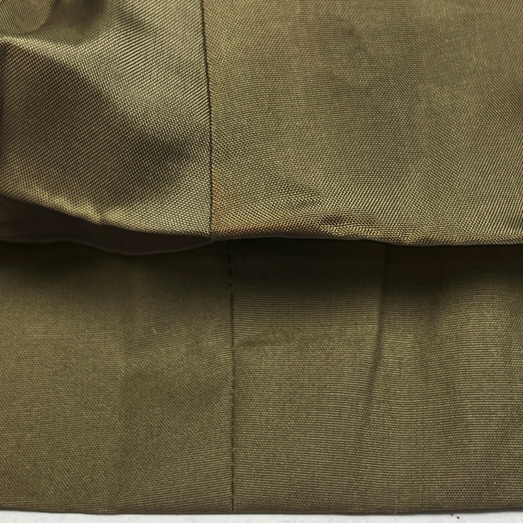 イヴ・サンローラン ロングコート カーキ ライナー付き ギャザー アウター その他コート 綿 グリーンベージュ レディース 【中古】brapp