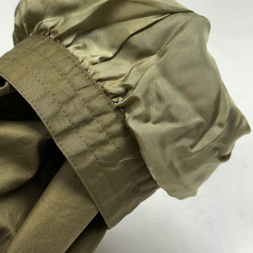 イヴ・サンローラン ロングコート カーキ ライナー付き ギャザー アウター その他コート 綿 グリーンベージュ レディース 【中古】brapp