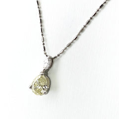 ダイヤモンド デザインネックレス プラチナ ペンダント ネックレス Pt900 Pt850 ダイヤモンド レディース 【中古】nbjwl