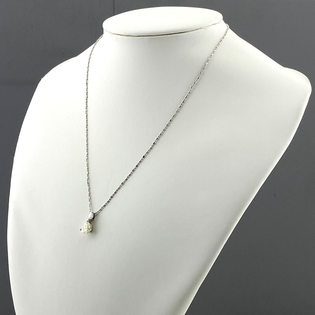 ダイヤモンド デザインネックレス プラチナ ペンダント ネックレス Pt900 Pt850 ダイヤモンド レディース 【中古】nbjwl
