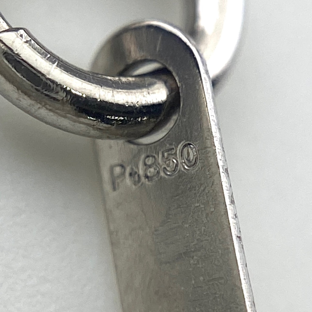 ダイヤモンド デザインネックレス プラチナ ペンダント ネックレス Pt900 Pt850 ダイヤモンド レディース 【中古】nbjwl