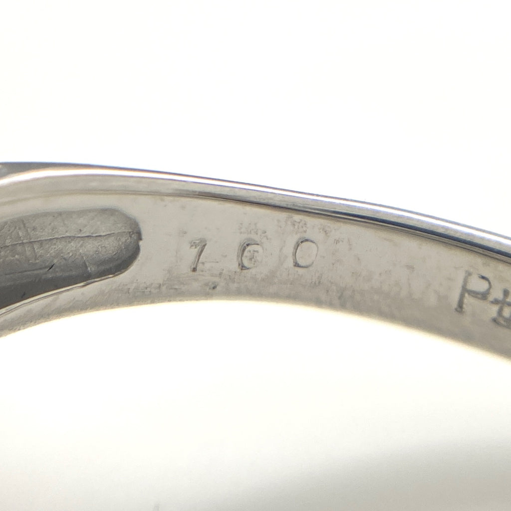 メレダイヤ デザインリング プラチナ 指輪 リング 21号 Pt900 ダイヤモンド メンズ 【中古】nbjwl