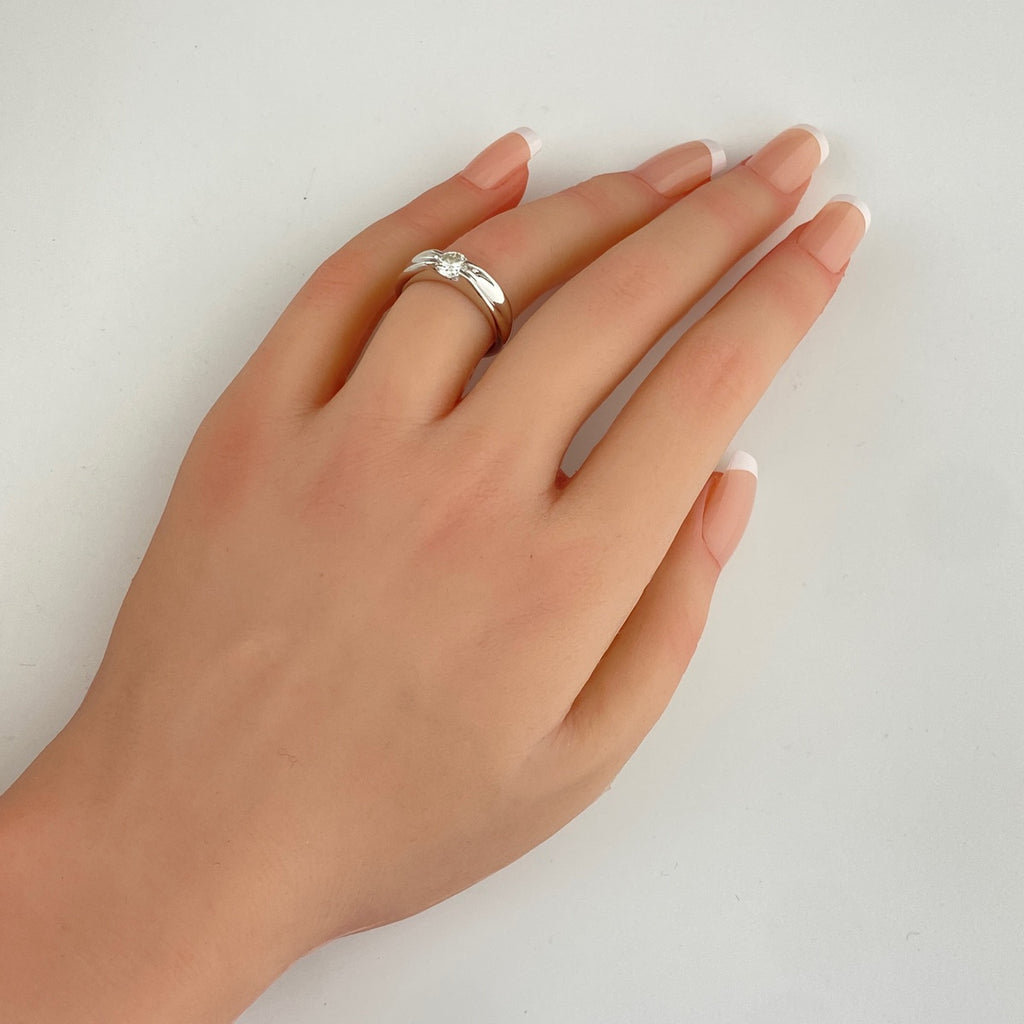 ダイヤモンド デザインリング プラチナ 指輪 リング 11号 Pt900 ダイヤモンド レディース 【中古】nbjwl