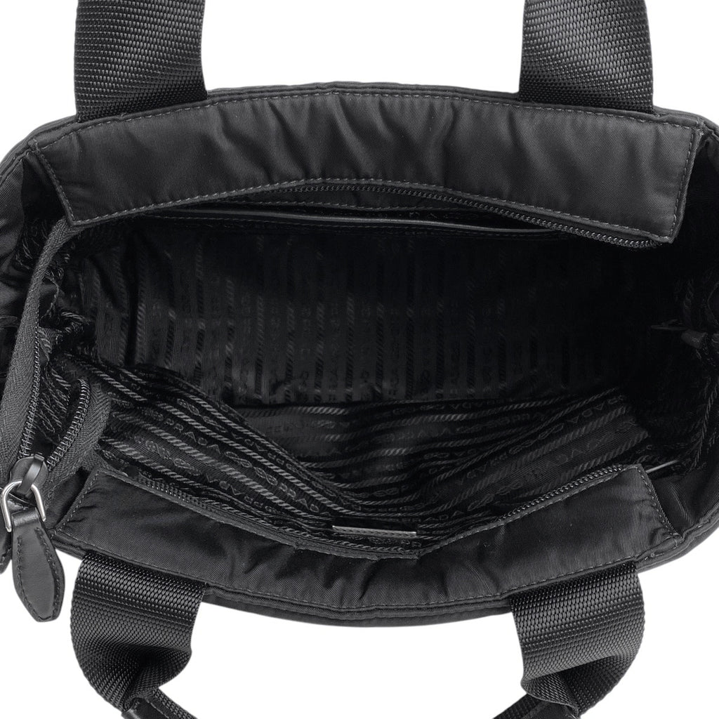 プラダ ロゴプレート ハンドバッグ 2WAY ショルダーバッグ ハンドバッグ ナイロン ネロ(ブラック) 1BG354 レディース 【中古】brbag