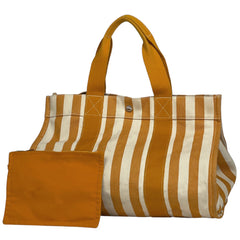 エルメス カンヌ MM ハンドバッグ ポーチ付き トートバッグ キャンバス イエロー レディース 【中古】brbag