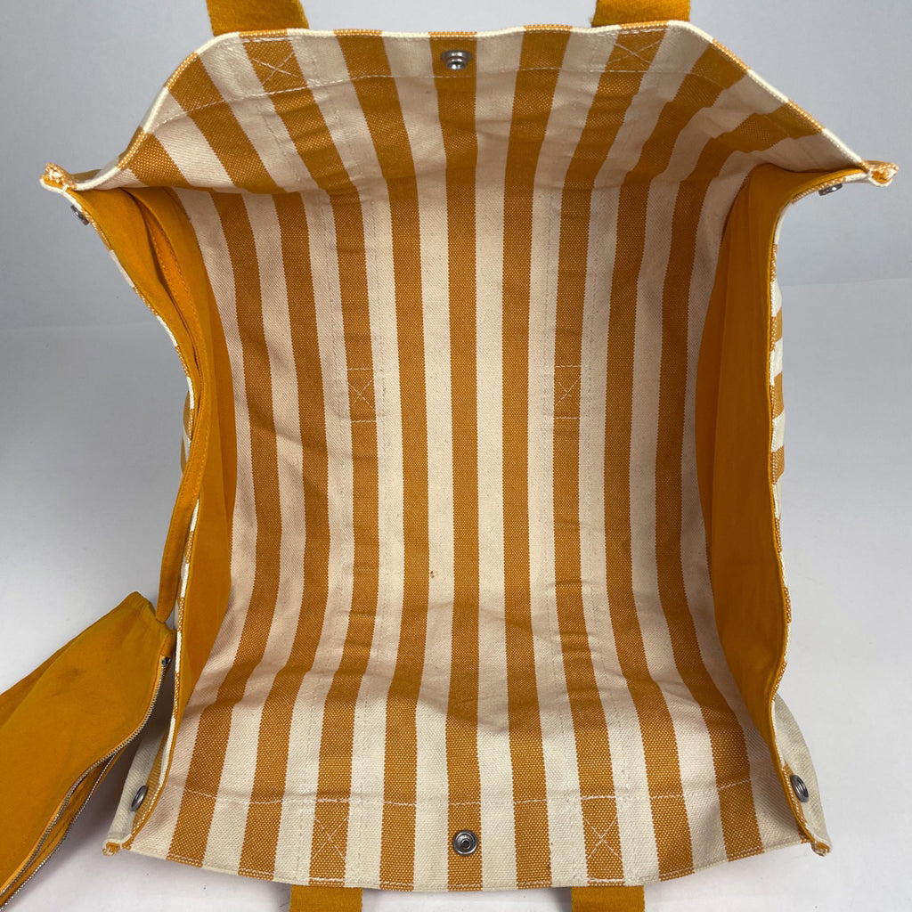 エルメス カンヌ MM ハンドバッグ ポーチ付き トートバッグ キャンバス イエロー レディース 【中古】brbag