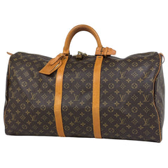 ルイ・ヴィトン キーポル 55 ハンドバッグ 旅行 出張 ビジネス ボストンバッグ モノグラム ブラウン M41424 レディース 【中古】brbag