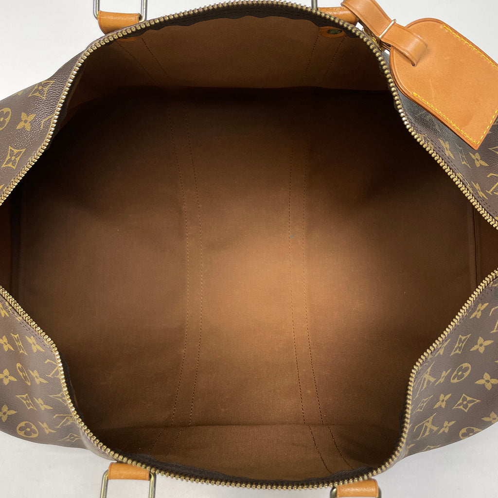 ルイ・ヴィトン キーポル 55 ハンドバッグ 旅行 出張 ビジネス ボストンバッグ モノグラム ブラウン M41424 レディース 【中古】brbag