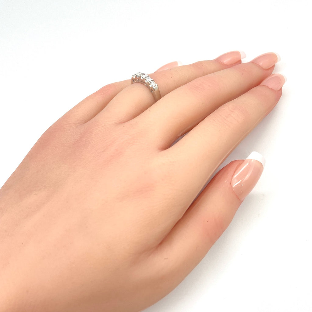 メレダイヤ デザインリング プラチナ 指輪 リング 11号 Pt900 ダイヤモンド レディース 【中古】nbjwl