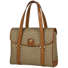 セリーヌ マカダム柄 ハンドバッグ 手提げ ハンドバッグ コーティングキャンバス ブラウン レディース 【中古】brbag