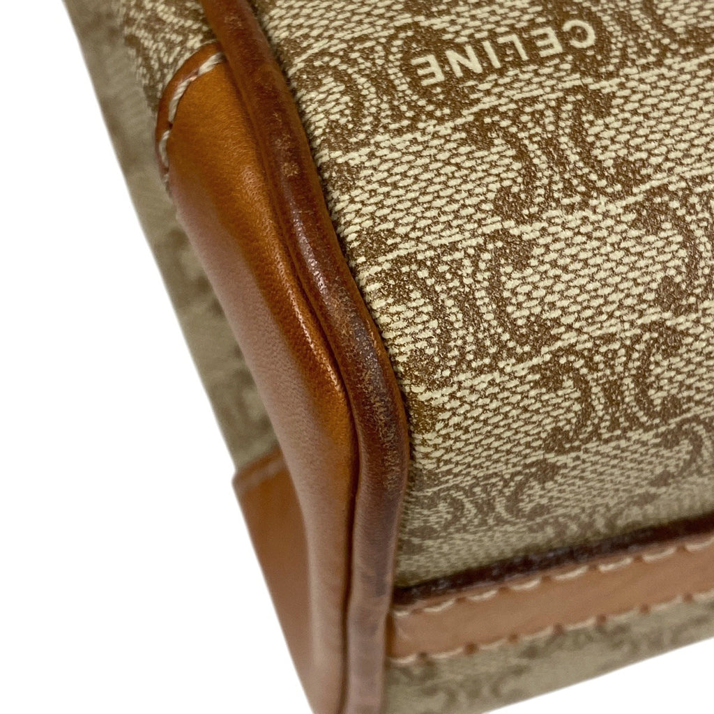 セリーヌ マカダム柄 ハンドバッグ 手提げ ハンドバッグ コーティングキャンバス ブラウン レディース 【中古】brbag