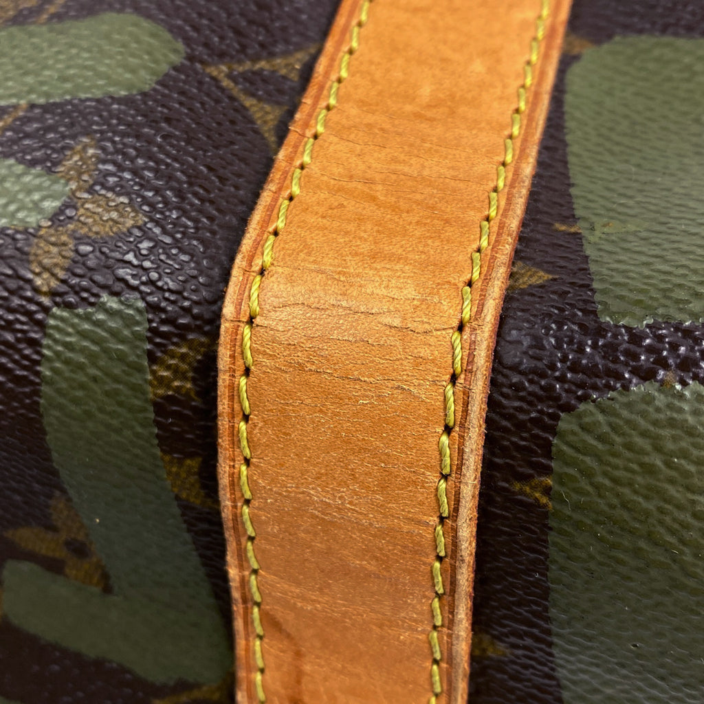 ルイ・ヴィトン キーポル 50 ハンドバッグ 旅行 ボストンバッグ モノグラムグラフィティ ブラウン カーキ M92196 レディース 【中古】brbag