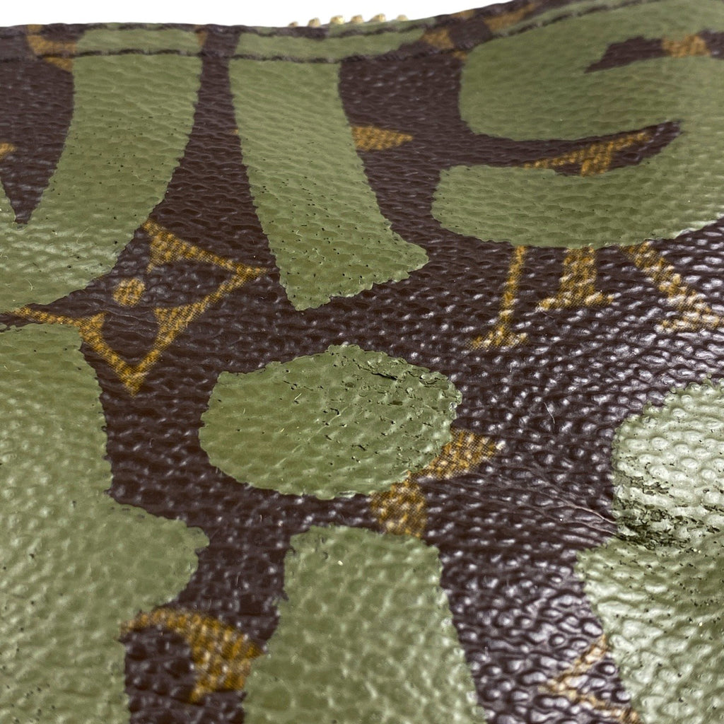 ルイ・ヴィトン キーポル 50 ハンドバッグ 旅行 ボストンバッグ モノグラムグラフィティ ブラウン カーキ M92196 レディース 【中古】brbag